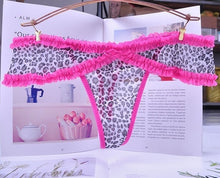 Load image into Gallery viewer, Christmas gift Cotton Snowflakes white Women's Sexy Thongs G-string Underwear Panties Briefs For Ladies T-back 1pcs/lot zhx13