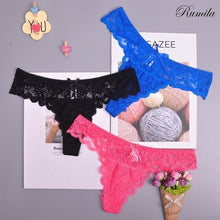 Load image into Gallery viewer, Christmas gift Cotton Snowflakes white Women's Sexy Thongs G-string Underwear Panties Briefs For Ladies T-back 1pcs/lot zhx13