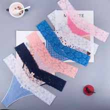 Load image into Gallery viewer, Christmas gift Cotton Snowflakes white Women's Sexy Thongs G-string Underwear Panties Briefs For Ladies T-back 1pcs/lot zhx13