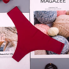 Load image into Gallery viewer, Hot Silk Sexy Women Thongs g string Seamless Panties Female Underwear Tanga Panties Low-Rise Lingerie Panty Intimates 1pcs ac125