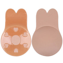 Load image into Gallery viewer, Women Push Up Bras For Self Adhesive Silicone Strapless Invisible Bra Reusable Sticky Breast Lift Up Tape Kawaii Rabbit Bra Pads