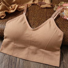 Load image into Gallery viewer, Women Tank Crop Top Seamless Underwear Female Crop Tops Sexy Lingerie Intimates With Removable Padded Camisole Femme Fashion
