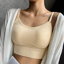 Load image into Gallery viewer, Women Tank Crop Top Seamless Underwear Female Crop Tops Sexy Lingerie Intimates With Removable Padded Camisole Femme Fashion
