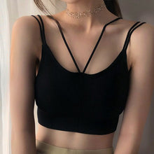 Load image into Gallery viewer, Women Tank Crop Top Seamless Underwear Female Crop Tops Sexy Lingerie Intimates With Removable Padded Camisole Femme Fashion