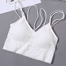 Load image into Gallery viewer, Women Tank Crop Top Seamless Underwear Female Crop Tops Sexy Lingerie Intimates With Removable Padded Camisole Femme Fashion