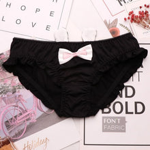 Load image into Gallery viewer, SP&amp;CITY Lolita Girls Cute Bow Cotton Underwear Women Ruffle Seamless Panties Solid Rabbit Ears Briefs Cartoon Lingerie Student
